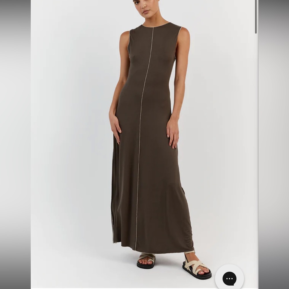 DISSH DRESS OLIVE sleeveless midi dress